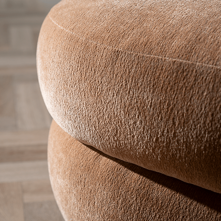 Hocker Mia oval chenille terracotta - image 12