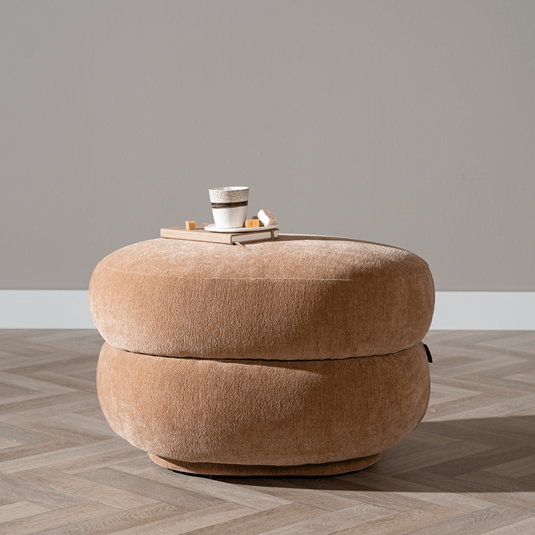 Hocker Mia oval chenille terracotta - image 10