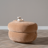 Hocker Mia oval chenille terracotta - image 3