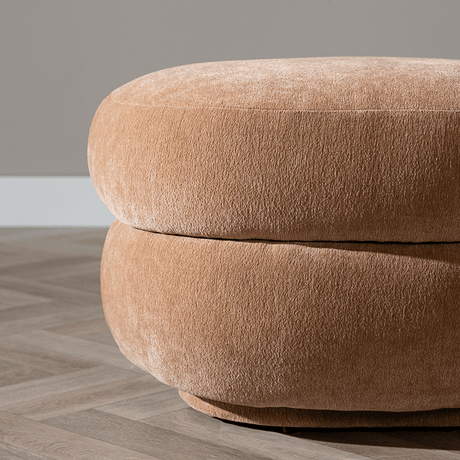 Hocker Mia oval chenille terracotta - image 13