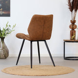 Industrial dining room chair Morris cognac - image 3