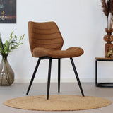Industrial dining room chair Morris cognac - image 1