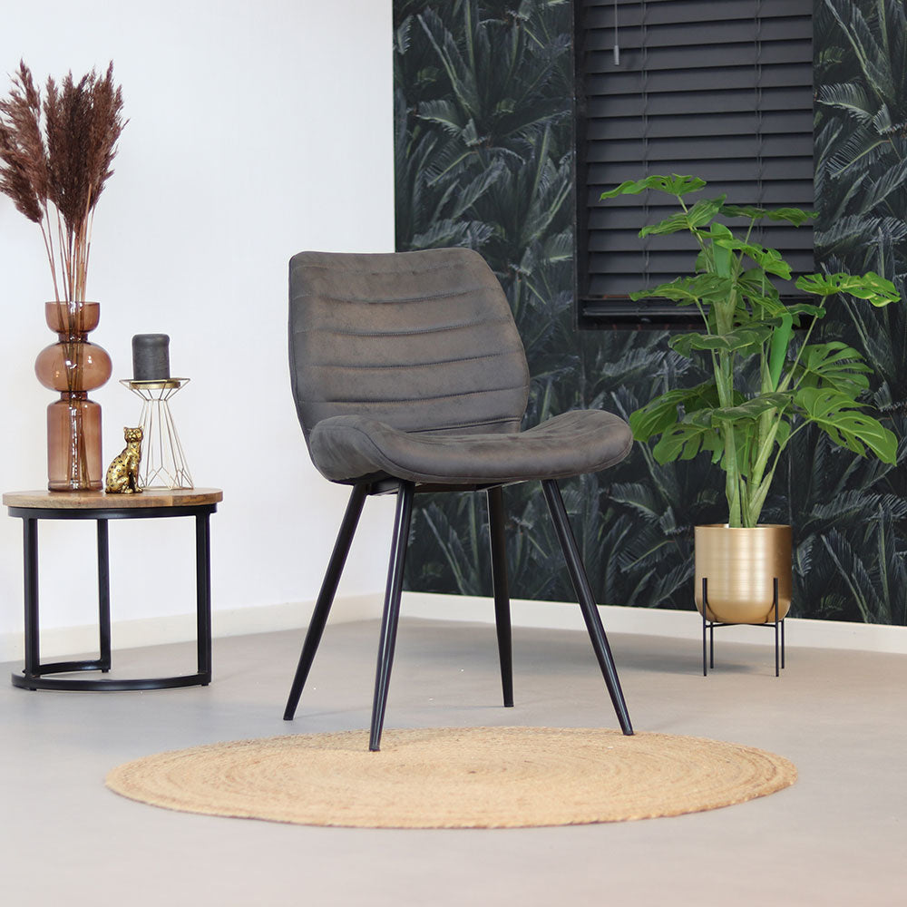 Industrial dining room chair Morris anthracite - image 5