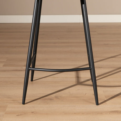 Industrial bar stool Barrel olive green eco-leather 69 cm - image 1