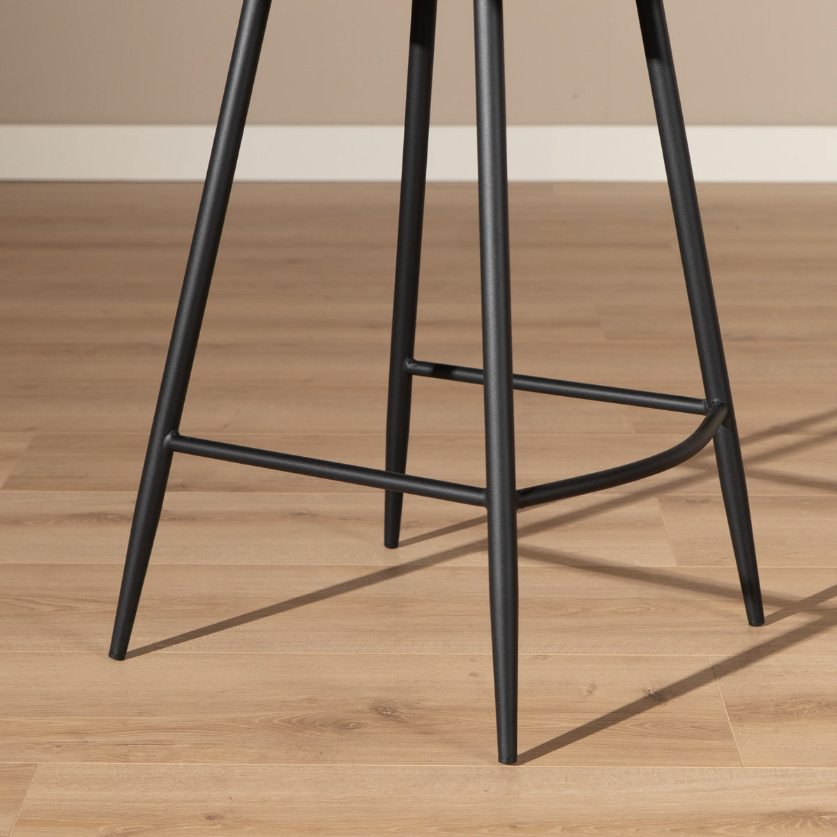 Industrial bar stool Barrel olive green eco-leather 69 cm - image 2