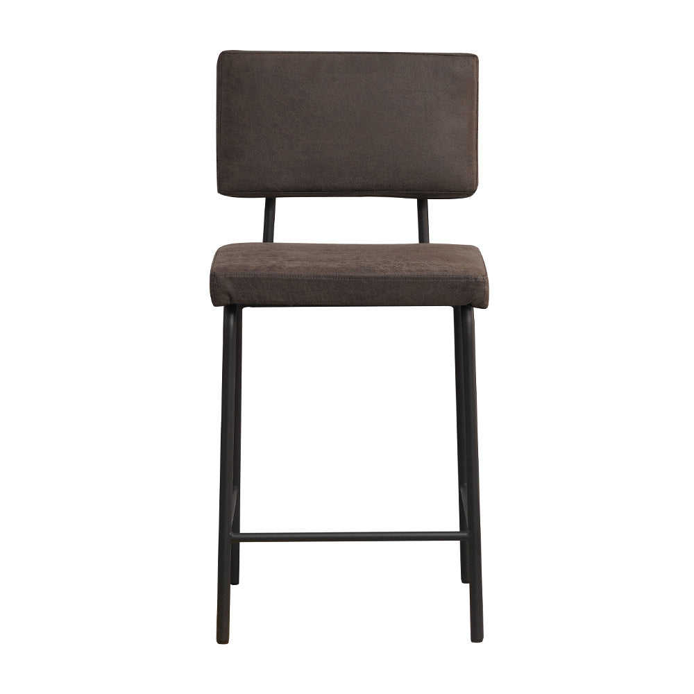Industrial bar stool Espen anthracite eco-leather 64-77 cm 47 cm wide