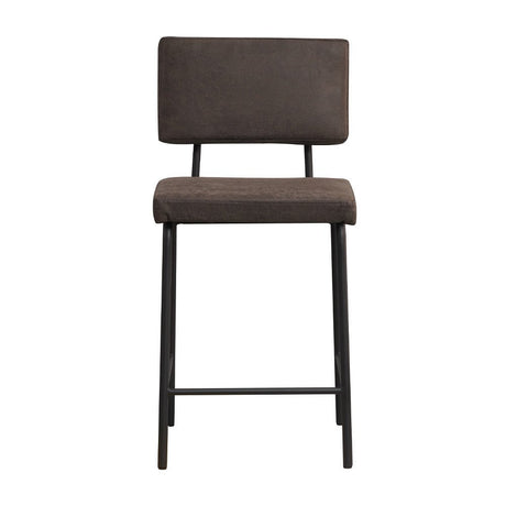 Industrial bar stool Espen anthracite eco-leather 64-77 cm 47 cm wide