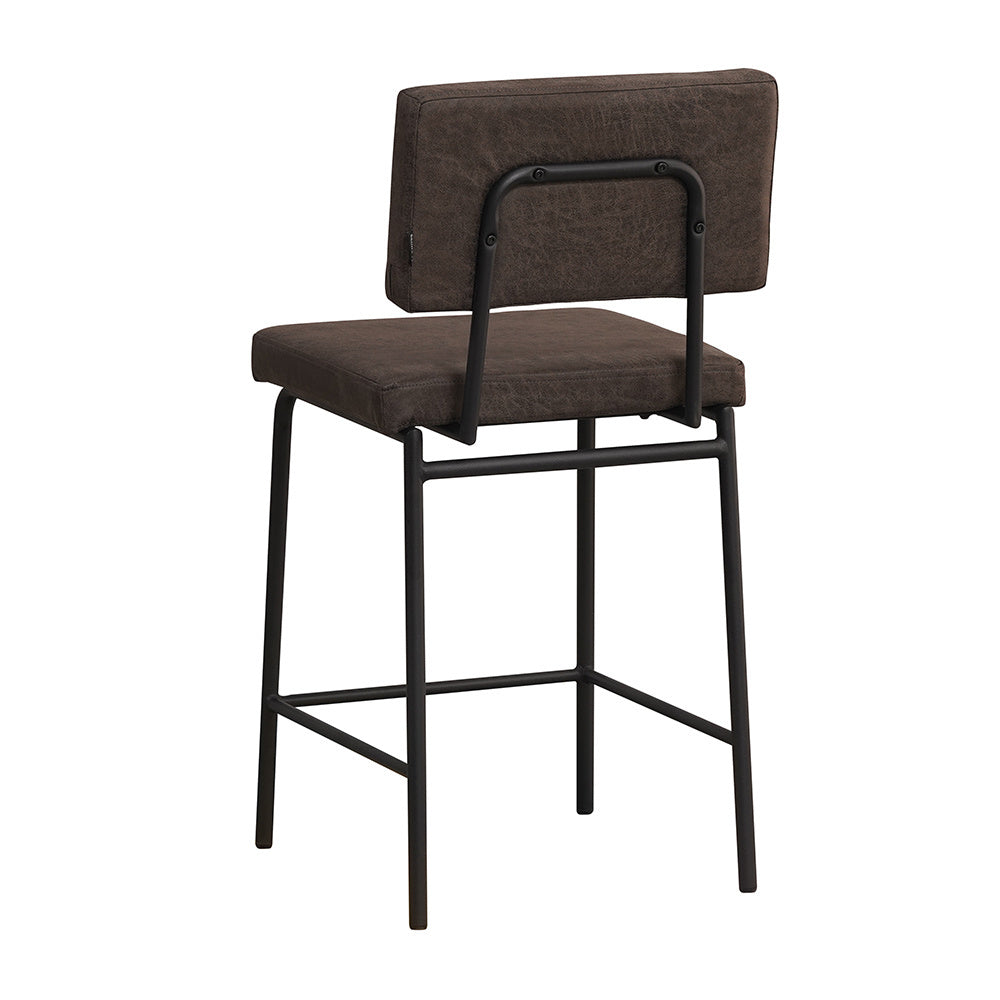 Industrial bar stool Espen anthracite eco-leather 64-77 cm - image 8