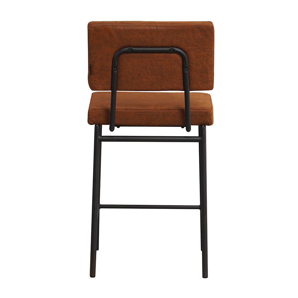 Industrial bar stool Espen cognac eco-leather 64-77 cm - image 11