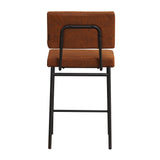 Industrial bar stool Espen cognac eco-leather 64-77 cm - image 11