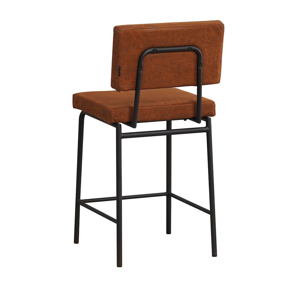 Industrial bar stool Espen cognac eco-leather 64-77 cm - image 10