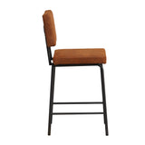 Industrial bar stool Espen cognac eco-leather 64-77 cm - image 9