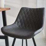 Juno Industrial Bar Stool Anthracite