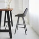 Juno Industrial Bar Stool Anthracite