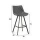 Juno Industrial Bar Stool Anthracite