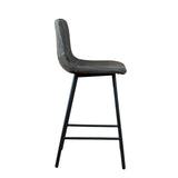 Industrial bar stool Mikky anthracite eco-leather 65-78 cm - image 2