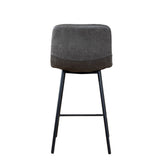 Industrial bar stool Mikky anthracite eco-leather 65-78 cm - image 3