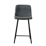 Industrial bar stool Mikky anthracite eco-leather 65-78 cm - image 8