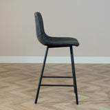 Industrial bar stool Mikky black/anthracite eco-leather 65-78 cm - image 3