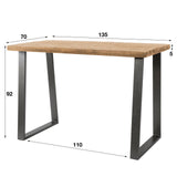 Bar table Wyatt DH Interior Mango LxWxH 140x77x21 Mango wood White photo size indication