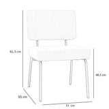 Industrial dining room chair Espen anthracite eco-leather - image 9