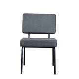 Industrial dining room chair Espen anthracite eco-leather - image 6
