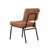 Industrial dining room chair Espen cognac eco-leather - image 8