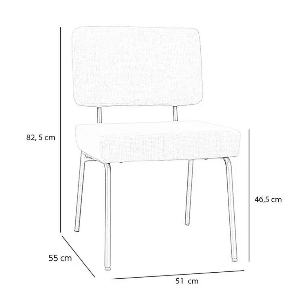 Industrial dining room chair Espen cognac eco-leather - image 9