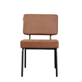 Industrial dining room chair Espen cognac eco-leather - image 6