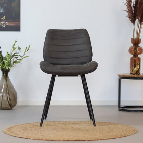 Industrial dining room chair Morris anthracite - image 2