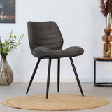 Industrial dining room chair Morris anthracite - image 1