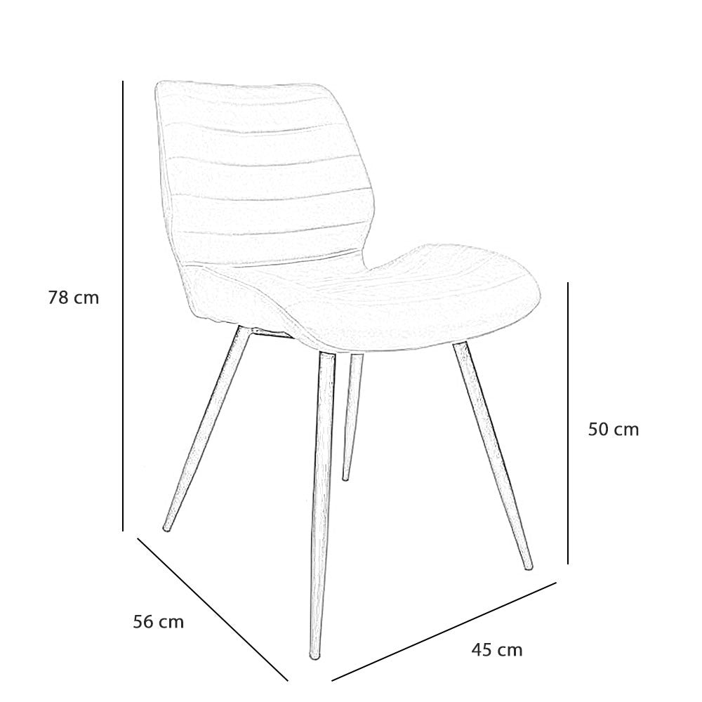 Industrial dining room chair Morris cognac - image 9