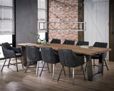 Dining table Tristan DH Interior Acacia LxWxH 308x117x10 Acacia wood Atmospheric photo diagonal front view