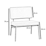 Industrial armchair Espen anthracite eco-leather - image 8