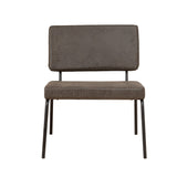 Industrial armchair Espen anthracite eco-leather - image 6