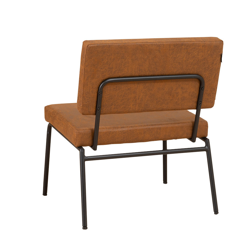 Industrial armchair Espen cognac eco-leather - image 8