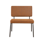 Industrial armchair Espen cognac eco-leather - image 7