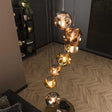 Hanging lamp Ada DH Interior Silver LxWxH 71x60x57 Silver Ambient photo diagonal front view