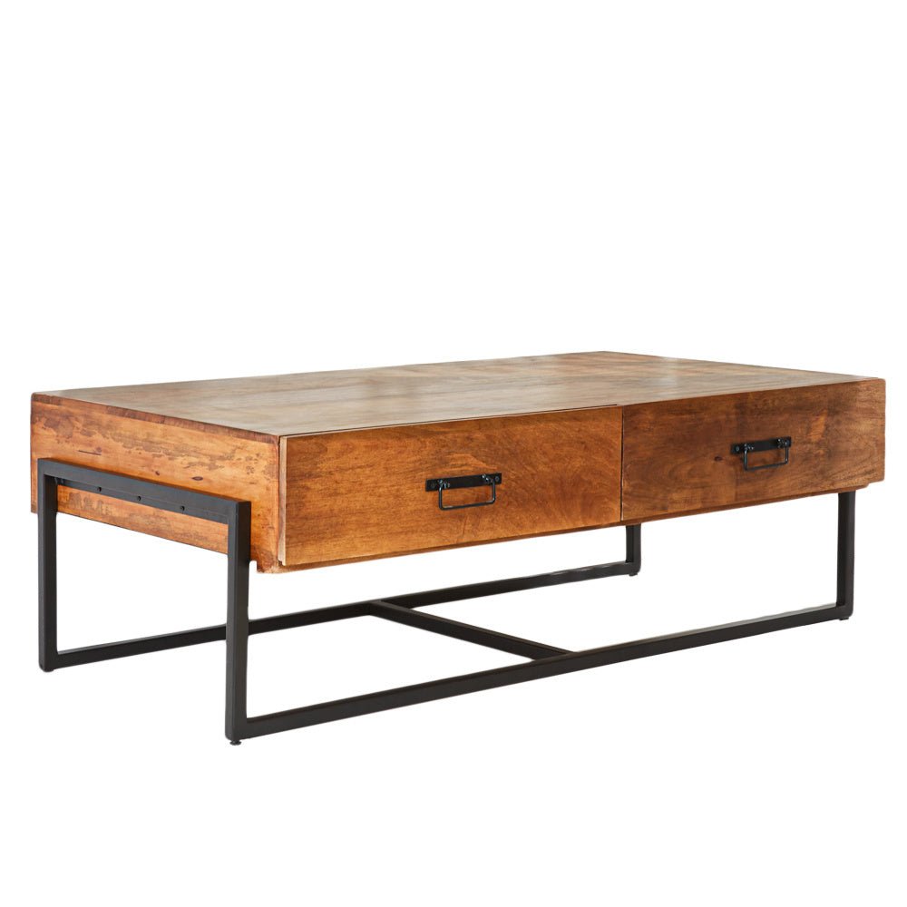 TV Furniture Emma Dimehouse Brown LxWxH 148x82x52 Mango wood White photo diagonal front view
