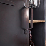 Wine cabinet Nero Dimehouse Brown LxWxH 183x72x42 Mango wood Atmospheric photo detail