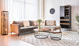 Wine cabinet Nero Dimehouse Brown LxWxH 183x72x42 Mango wood Atmospheric photo in situation