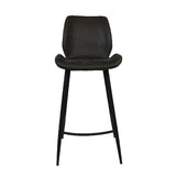 Industrial bar stool Barrel anthracite eco-leather 69 cm - image 6