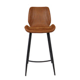 Industrial bar stool Barrel cognac eco-leather 69 cm - image 6
