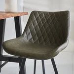 Juno Industrial Bar Stool Green