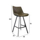 Juno Industrial Bar Stool Green