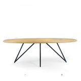 Dining table Miami DH Interior Brown Mango wood White photo front view
