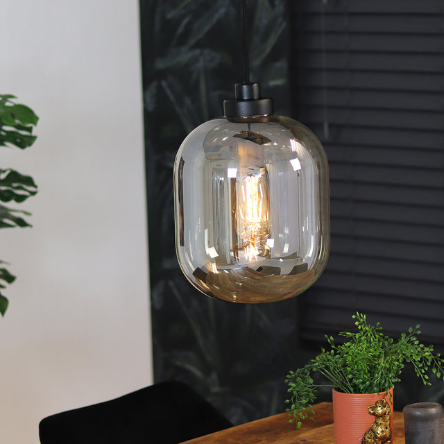 Hanging lamp Amber 30 cm 1-light glass