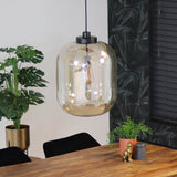 Hanging lamp Amber 45 cm 1-light glass