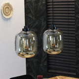 Hanging lamp Amber 30 cm 2-light glass