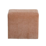 Modular stool Seth chenille terracotta Recycled polyester